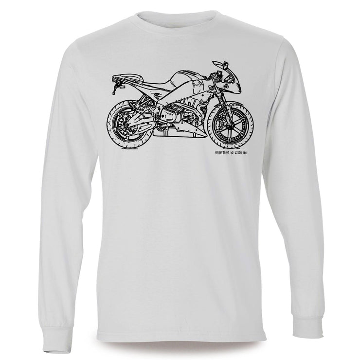 JL Illustration For A Buell Firebolt XB12R 2010 Motorbike Fan LS-Tshirt