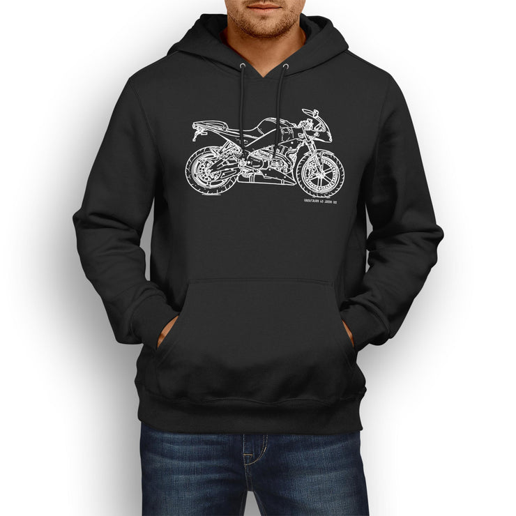 JL Illustration For A Buell Firebolt XB12R 2010 Motorbike Fan Hoodie