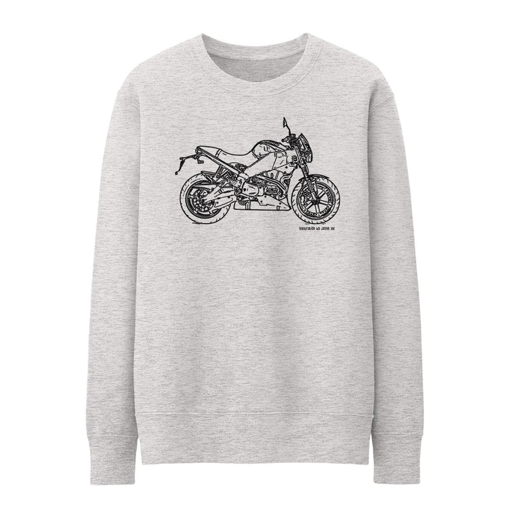 JL Illustration For A Buell Lightning XB12S 2010 Motorbike Fan Jumper
