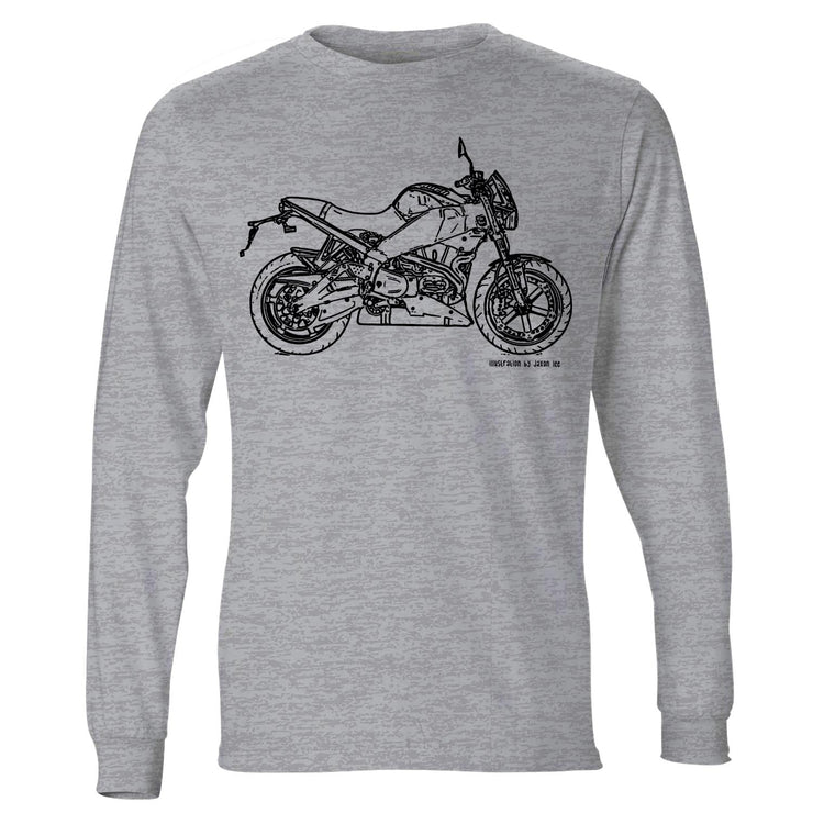 JL Illustration For A Buell Lightning XB12S 2010 Motorbike Fan LS-Tshirt