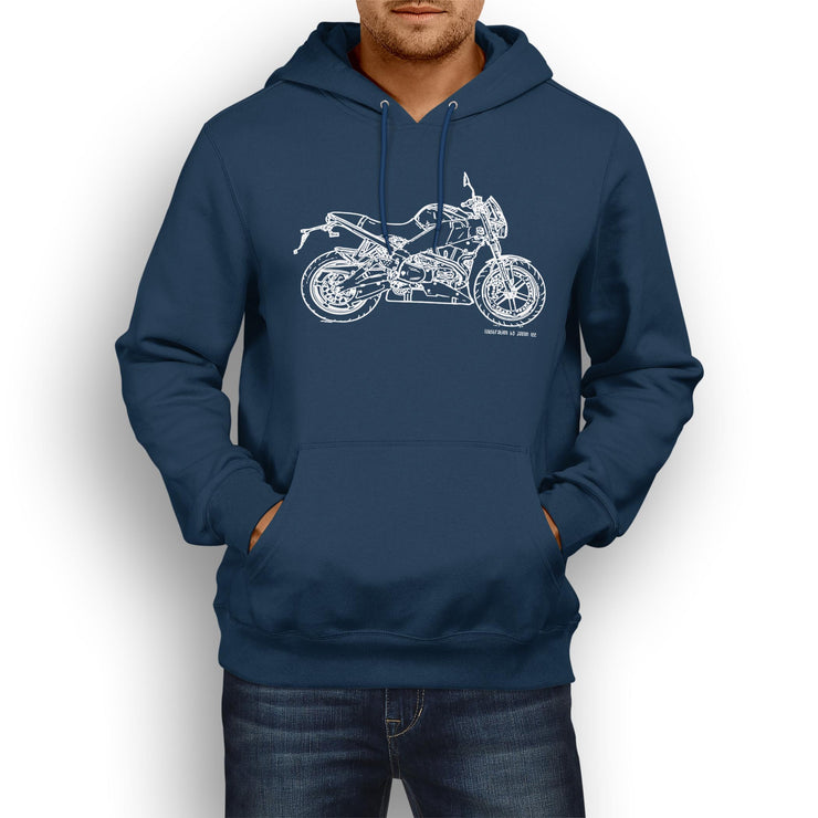 JL Illustration For A Buell Lightning XB12S 2010 Motorbike Fan Hoodie
