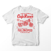 JL Cafe Racer - Ducati Scrambler Motorbike Fan Art T-shirt - Jaxon lee