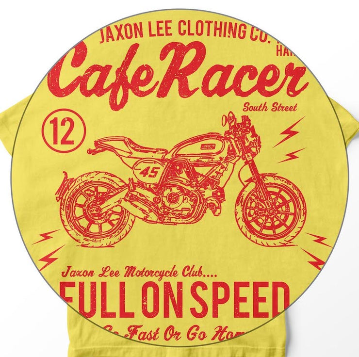 JL Cafe Racer - Ducati Scrambler Motorbike Fan Art T-shirt - Jaxon lee