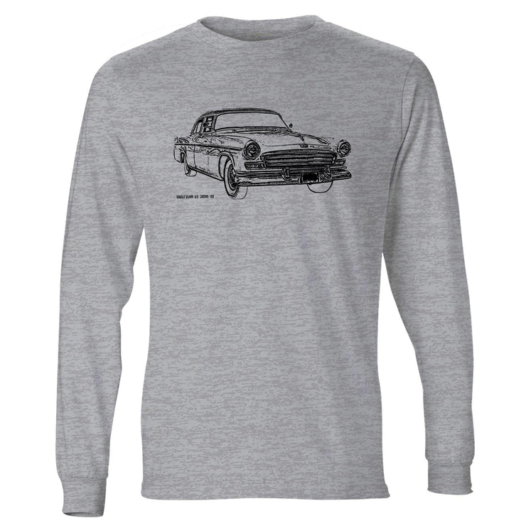 JL Illustration For A Chrysler Windsor 1956 Motorcar Fan LS-Tshirt