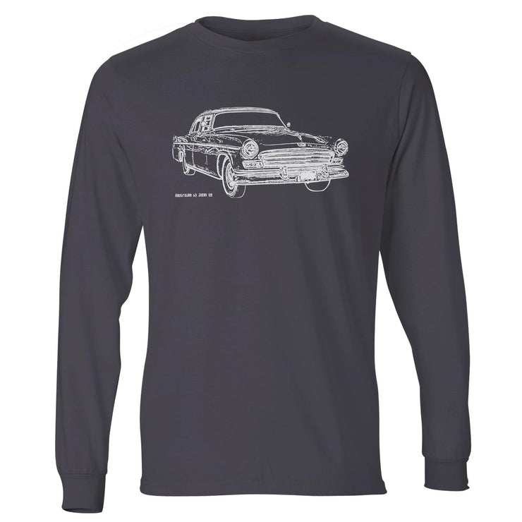 JL Illustration For A Chrysler Windsor 1956 Motorcar Fan LS-Tshirt