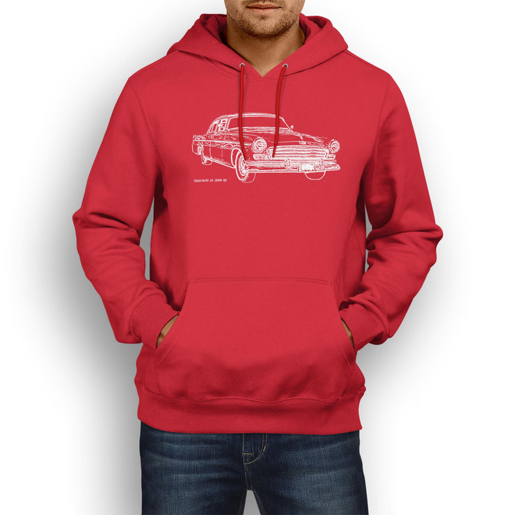 JL Chrysler Illustration For A Windsor 1956 Motorcar Fan Hoodie