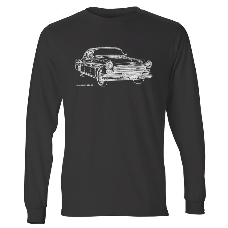 JL Illustration For A Chrysler Windsor 1956 Motorcar Fan LS-Tshirt