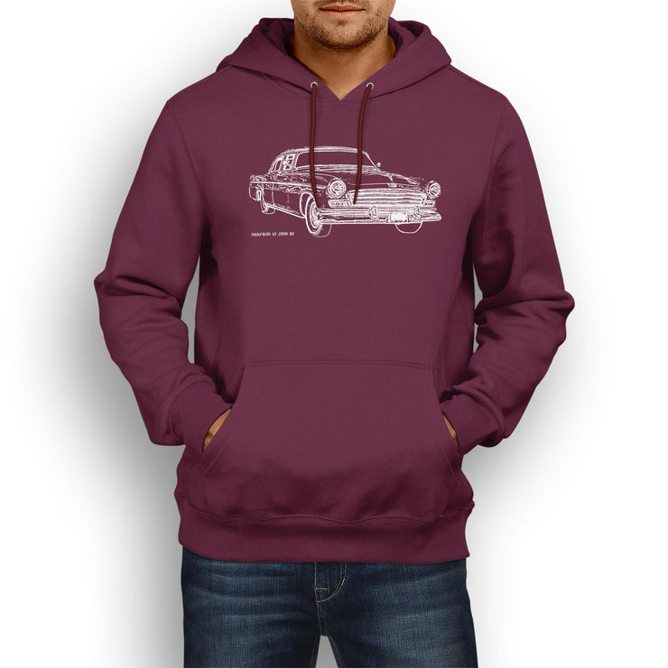 JL Chrysler Illustration For A Windsor 1956 Motorcar Fan Hoodie