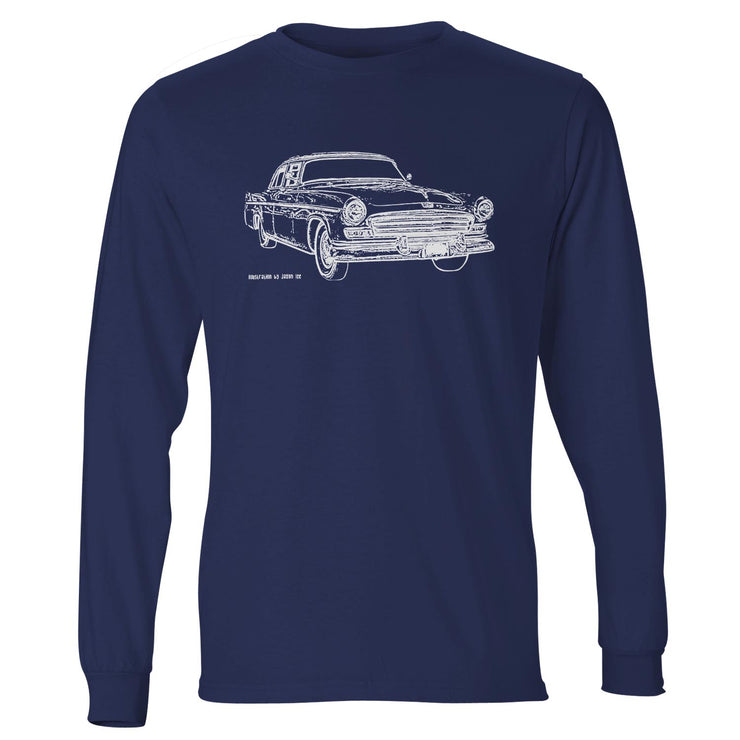 JL Illustration For A Chrysler Windsor 1956 Motorcar Fan LS-Tshirt