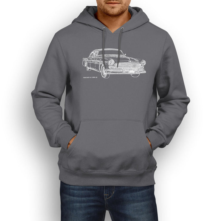 JL Chrysler Illustration For A Windsor 1956 Motorcar Fan Hoodie
