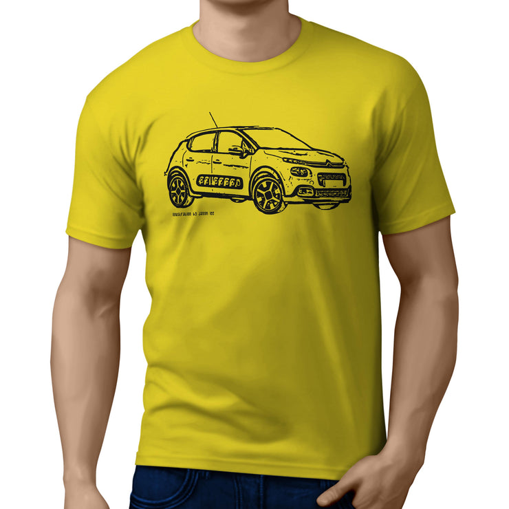 JL Illustration For A Citroen C3 Motorcar Fan T-shirt