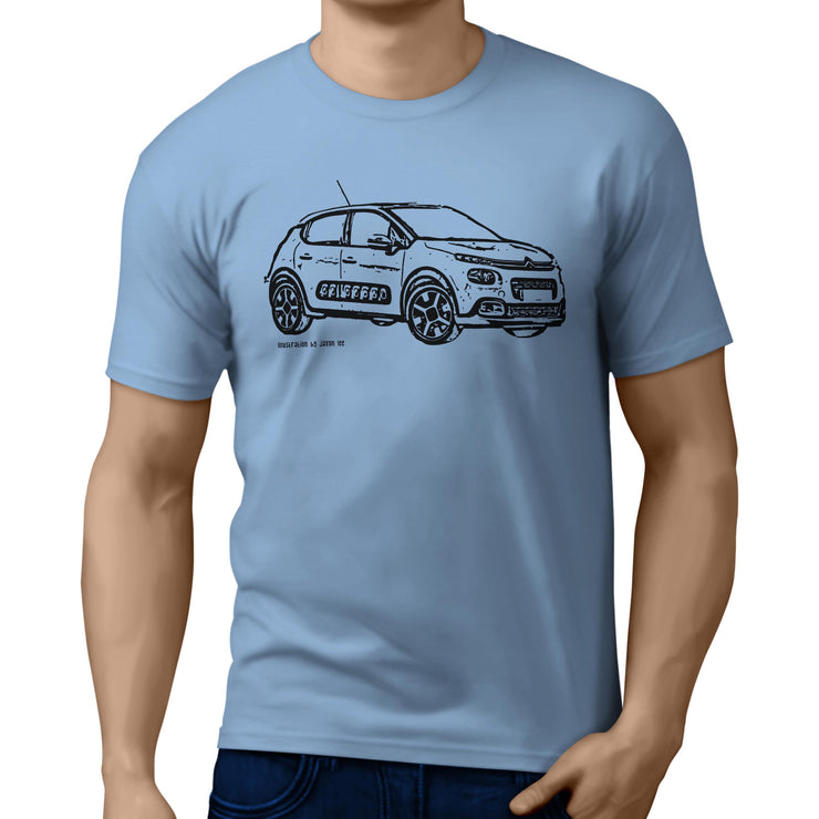 JL Illustration For A Citroen C3 Motorcar Fan T-shirt