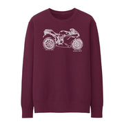 JL Illustration For A Ducati 1098R Motorbike Fan Jumper