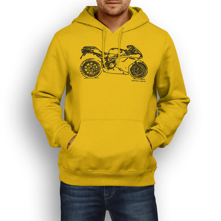 JL Illustration For A Ducati 1098R Motorbike Fan Hoodie