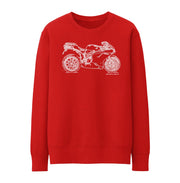 JL Illustration For A Ducati 1098R Motorbike Fan Jumper