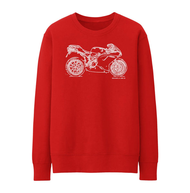 JL Illustration For A Ducati 1098R Motorbike Fan Jumper