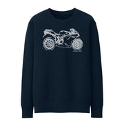 JL Illustration For A Ducati 1098R Motorbike Fan Jumper