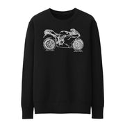 JL Illustration For A Ducati 1098R Motorbike Fan Jumper