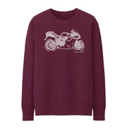 JL Illustration For A Ducati 1098S Motorbike Fan Jumper