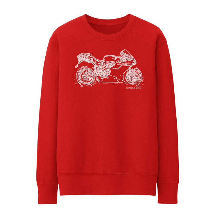 JL Illustration For A Ducati 1098S Motorbike Fan Jumper
