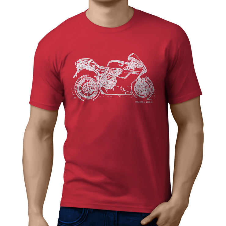 JL Illustration For A Ducati 1098S Motorbike Fan T-shirt