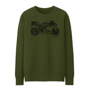 JL* Illustration For A Ducati 1198R Corse Special Edition Motorbike Fan Jumper