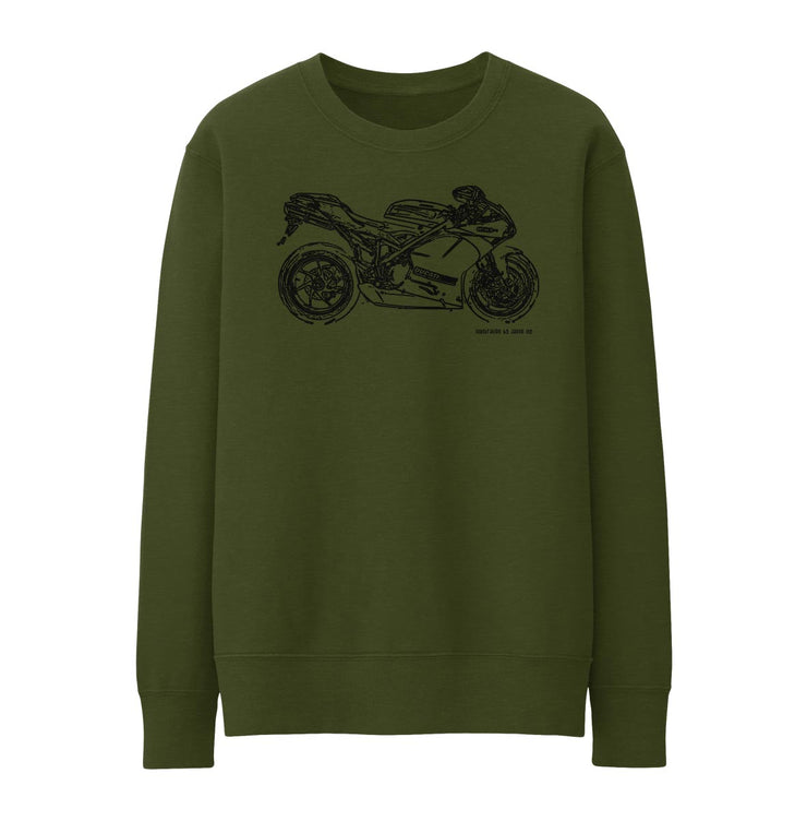 JL* Illustration For A Ducati 1198R Corse Special Edition Motorbike Fan Jumper