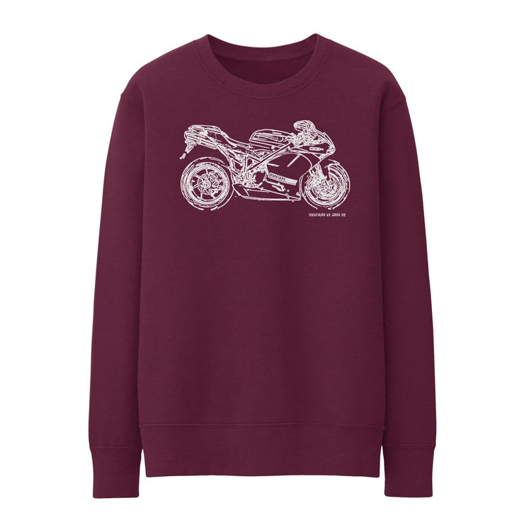 JL* Illustration For A Ducati 1198R Corse Special Edition Motorbike Fan Jumper