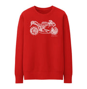 JL* Illustration For A Ducati 1198R Corse Special Edition Motorbike Fan Jumper