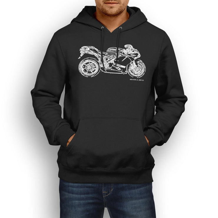 JL Illustration For A Ducati 1198R Corse Special Edition Motorbike Fan Hoodie