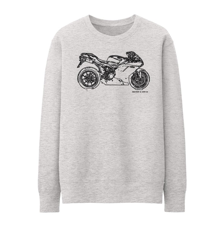 JL Illustration For A Ducati 1198 Motorbike Fan Jumper