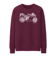 JL Illustration For A Ducati 1198 Motorbike Fan Jumper