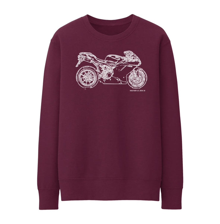 JL Illustration For A Ducati 1198 Motorbike Fan Jumper