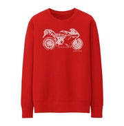 JL Illustration For A Ducati 1198 Motorbike Fan Jumper