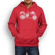 JL Illustration For A Ducati 1198 Motorbike Fan Hoodie