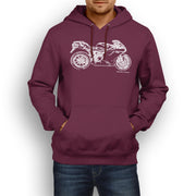 JL Illustration For A Ducati 1198 Motorbike Fan Hoodie