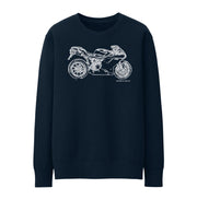 JL Illustration For A Ducati 1198 Motorbike Fan Jumper