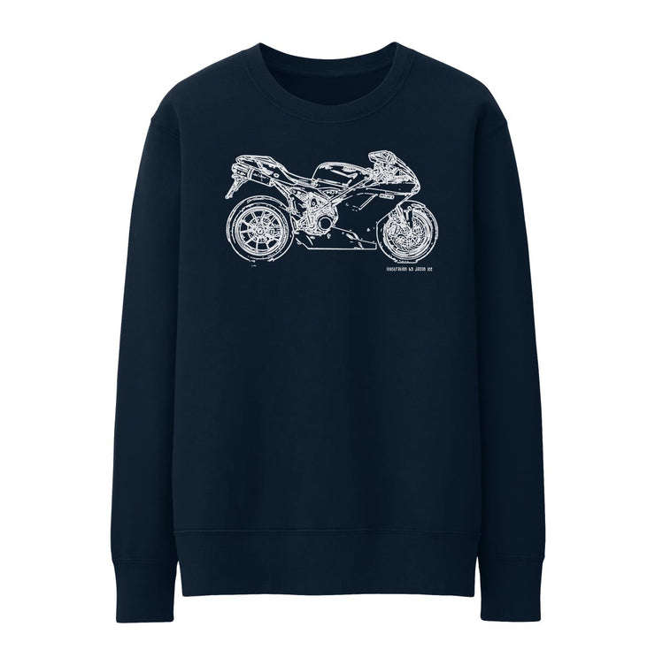 JL Illustration For A Ducati 1198 Motorbike Fan Jumper