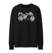 JL Illustration For A Ducati 1198 Motorbike Fan Jumper