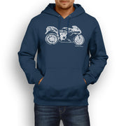 JL Illustration For A Ducati 1198 Motorbike Fan Hoodie