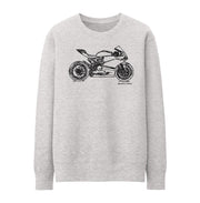 JL Illustration For A Ducati 1198 Panigale R Motorbike Fan Jumper