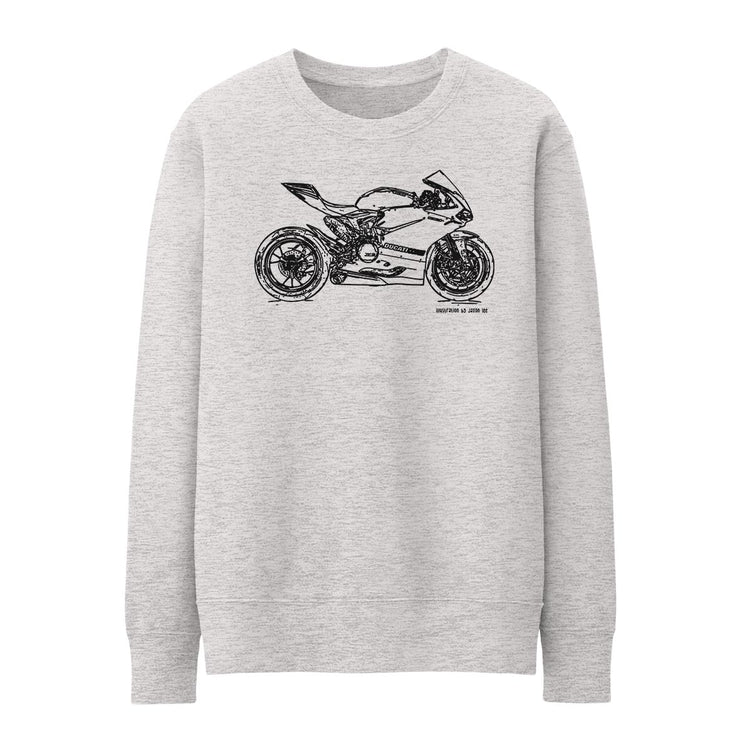 JL Illustration For A Ducati 1198 Panigale R Motorbike Fan Jumper