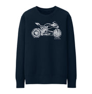 JL Illustration For A Ducati 1198 Panigale R Motorbike Fan Jumper