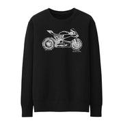 JL Illustration For A Ducati 1198 Panigale R Motorbike Fan Jumper