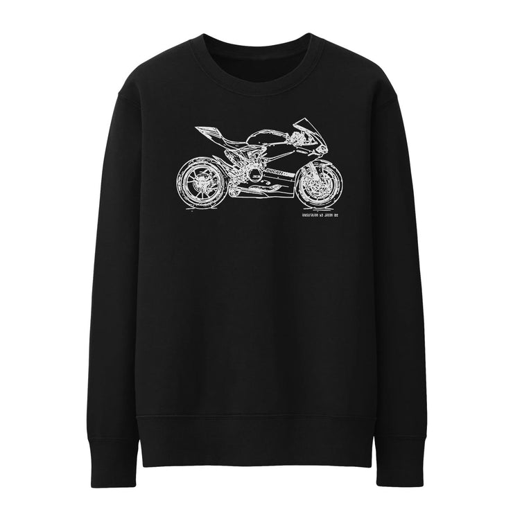 JL Illustration For A Ducati 1198 Panigale R Motorbike Fan Jumper