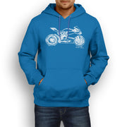 JL Illustration For A Ducati 1198 Panigale R Motorbike Fan Hoodie