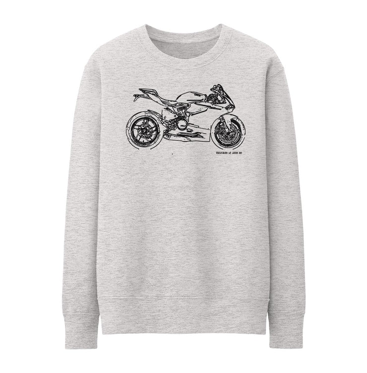 JL Illustration For A Ducati 1199 Panigale Motorbike Fan Jumper