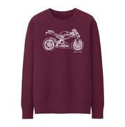 JL Illustration For A Ducati 1199 Panigale Motorbike Fan Jumper