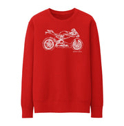 JL Illustration For A Ducati 1199 Panigale Motorbike Fan Jumper