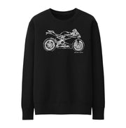 JL Illustration For A Ducati 1199 Panigale Motorbike Fan Jumper